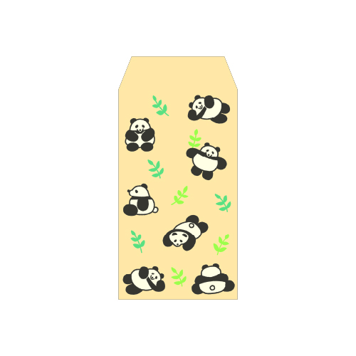ふわり和紙ぽち袋 笹ぱんだ
