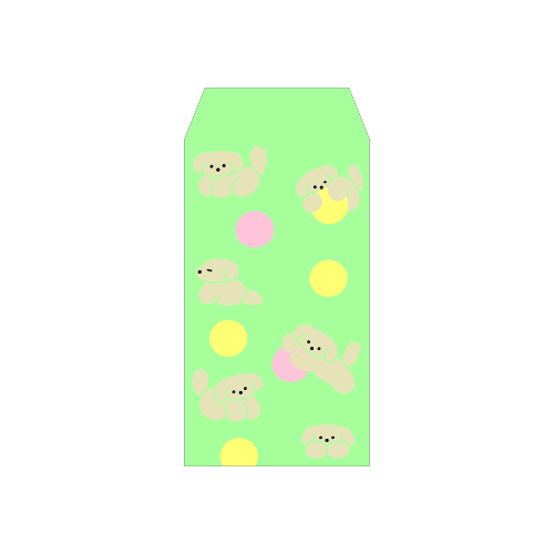 ふわり和紙ぽち袋 わんこ