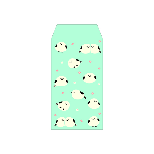 ふわり和紙ぽち袋 シマエナガ