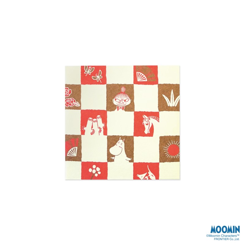 MOOMIN 伊予和紙キャラクターぽち袋二つ折り 市松