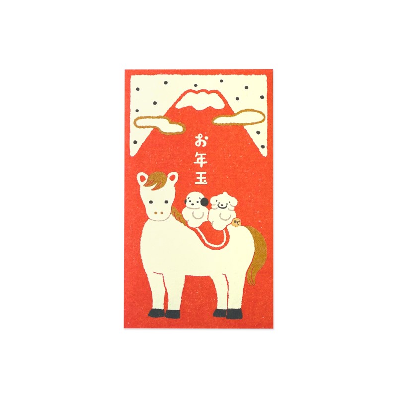 伊予和紙ぽち袋 HONOYU／馬と富士