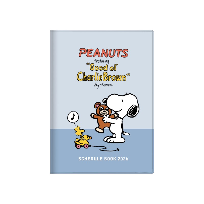 PEANUTS 手帳月間B6カバー スヌーピー テディベア