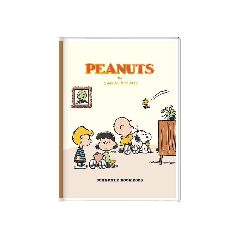 PEANUTS 手帳週間B6ストーリーブック スヌーピー お部屋