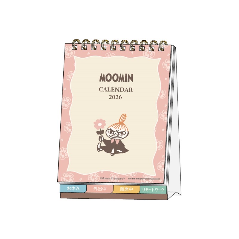 MOOMIN 卓上カレンダ－メッセージ付き ムーミン