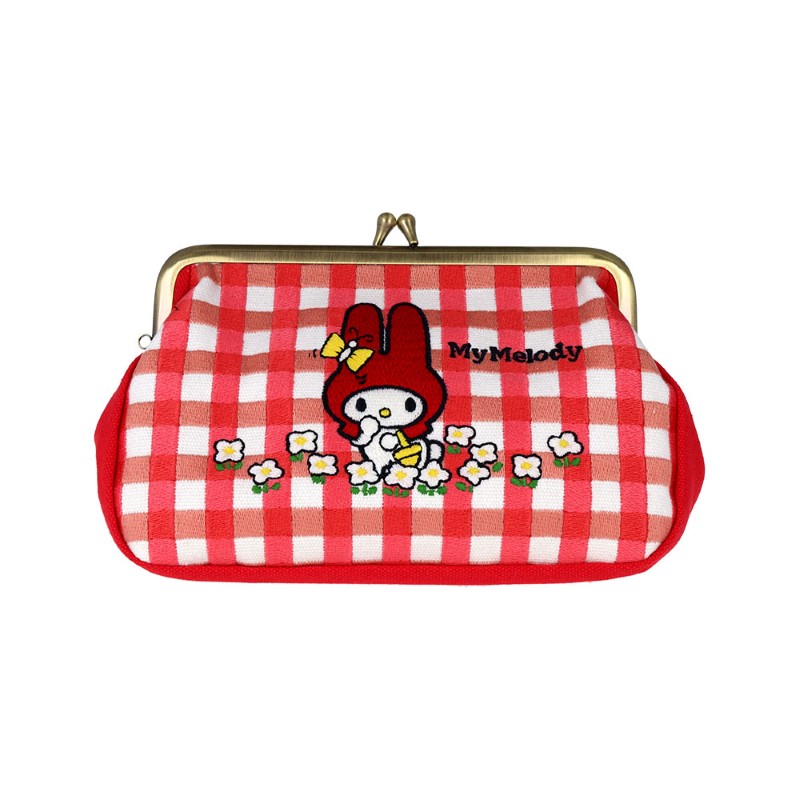 Sanrio 畳刺繍ペンポーチ がま口 マイメロディ