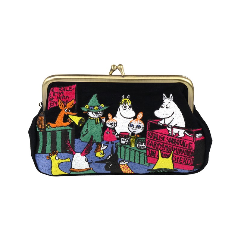 MOOMIN 畳刺繍ペンポーチ がま口 ムーミン 仲間
