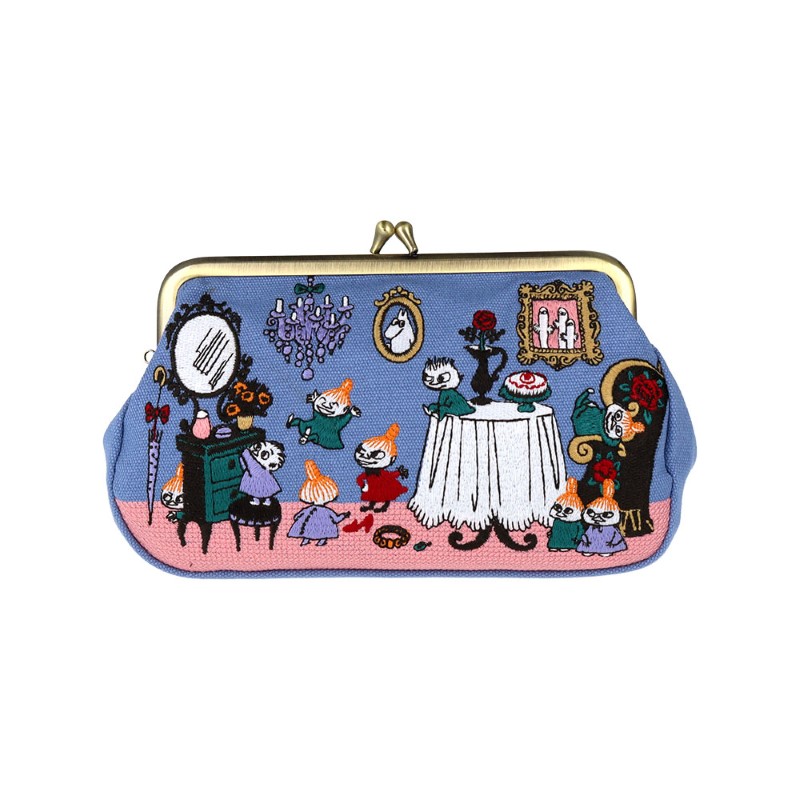 MOOMIN 畳刺繍ペンポーチ がま口 リトルミイ 部屋