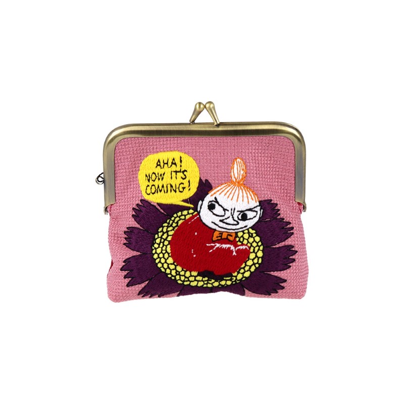 MOOMIN 畳刺繍ミニポーチ がま口 リトルミイ