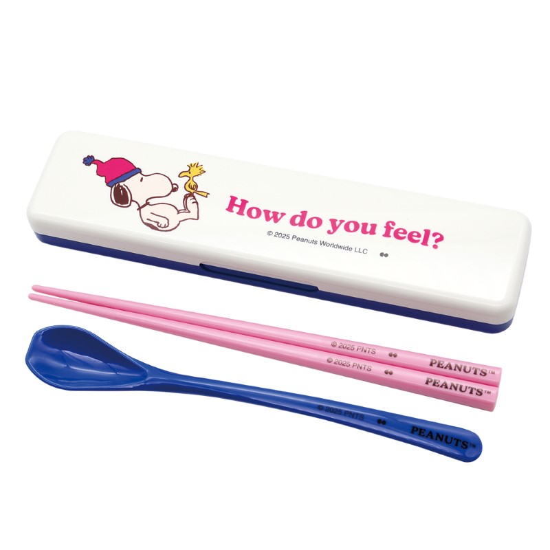 PEANUTS   LUNCH SERIES BEANIE  CHOPSTICKS&SPOON SET