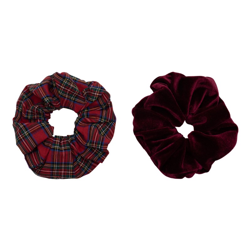 MIMI＆LULA Giant tartan scrunchies