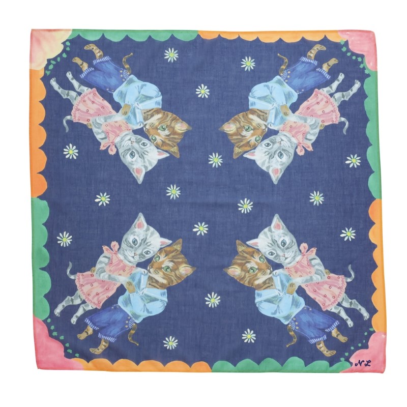 Nathalie Lete ナタリーレテ Handkerchief Dance cats
