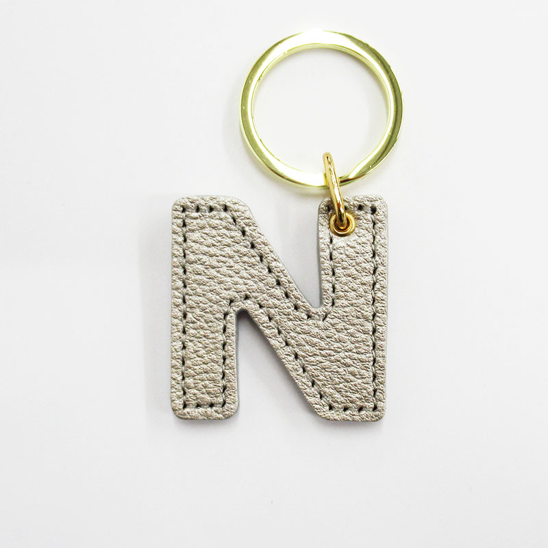 アルファベットキーホルダー N GLD