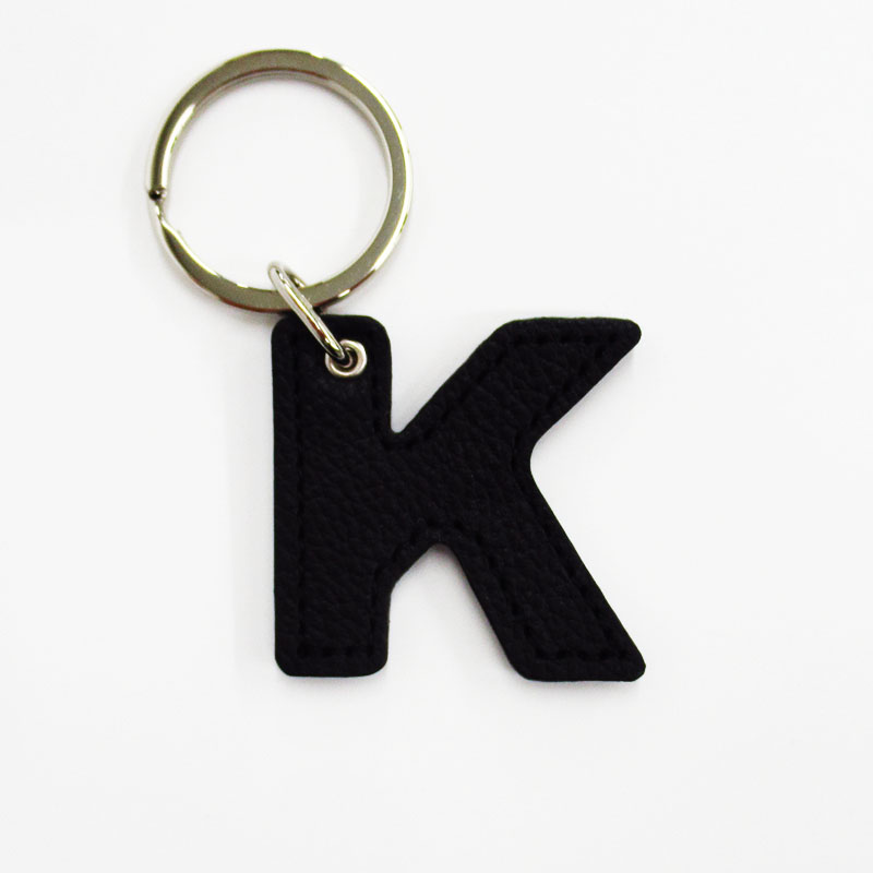 アルファベットキーホルダー K BK