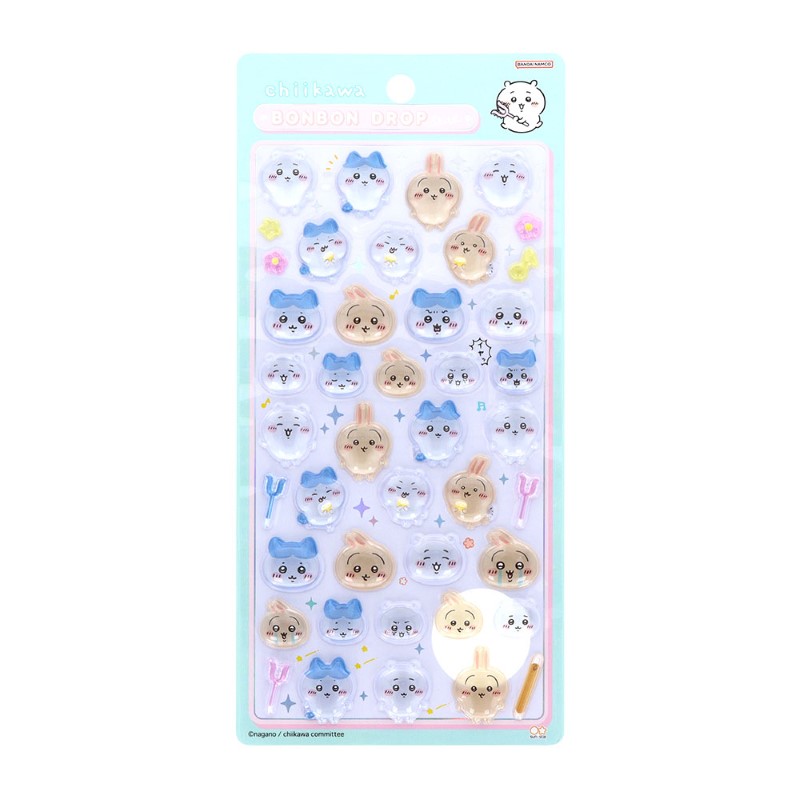 ちいかわ  ボンボンドロップシール  ハチワレ×ウサギ