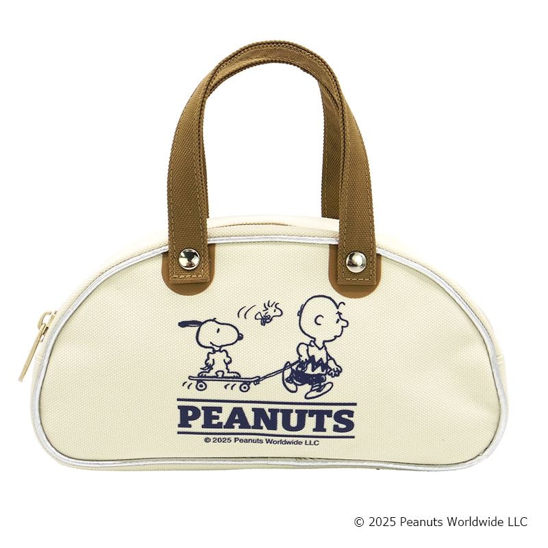 PEANUTS  SNレトロバッグポーチ/ボストンWH