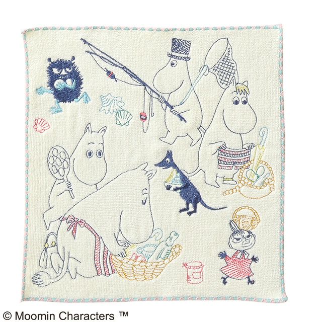 MOOMIN 刺繍ミニタオル「旅の準備」