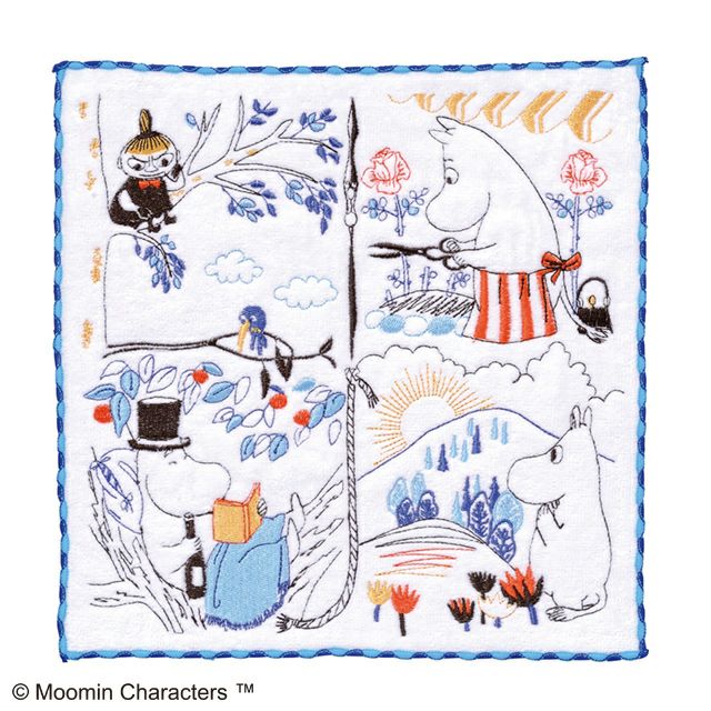 MOOMIN ムーミン 刺繍ミニタオル 「好きな場所」
