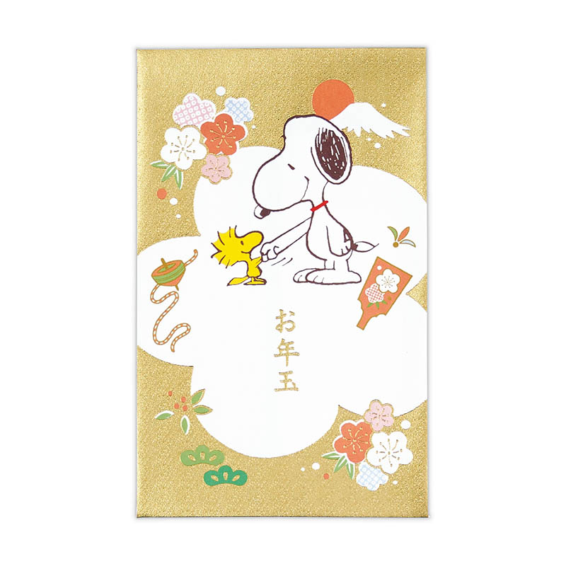 年賀ポチ袋/ SN箔梅富士