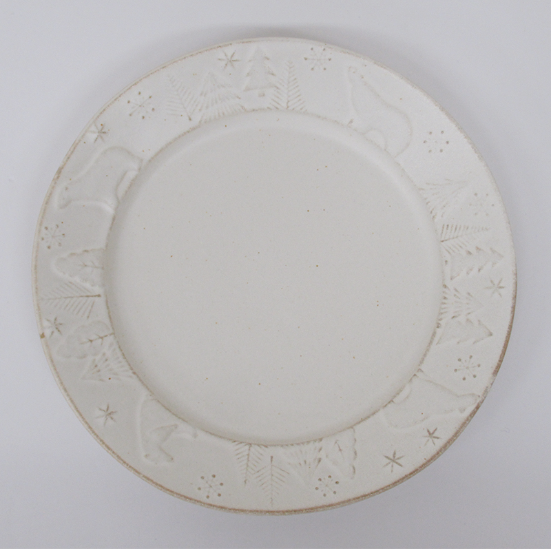 わかさま陶芸 しろくまのお皿