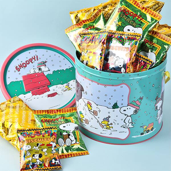 PEANUTS スヌーピー　ビッグラウンドティン