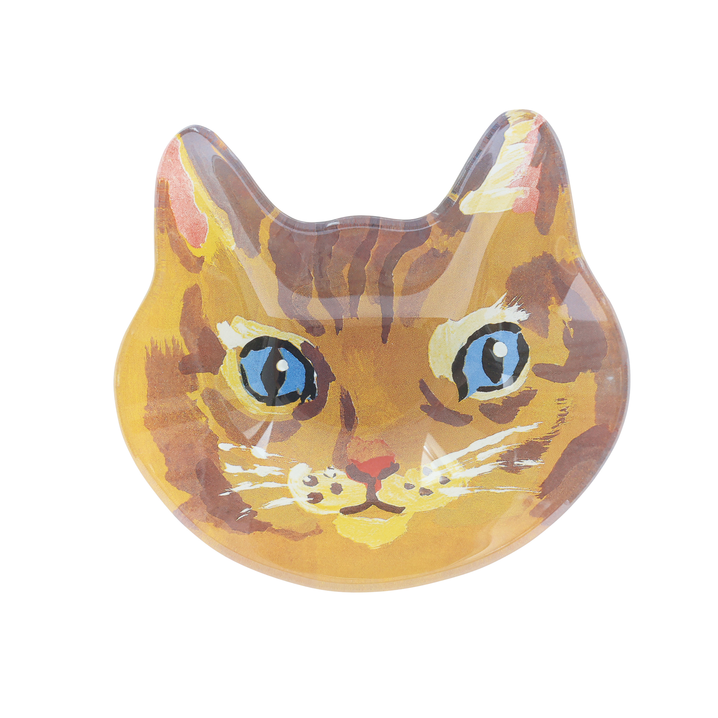 Nathalie Lete Cat face glass plate Maya