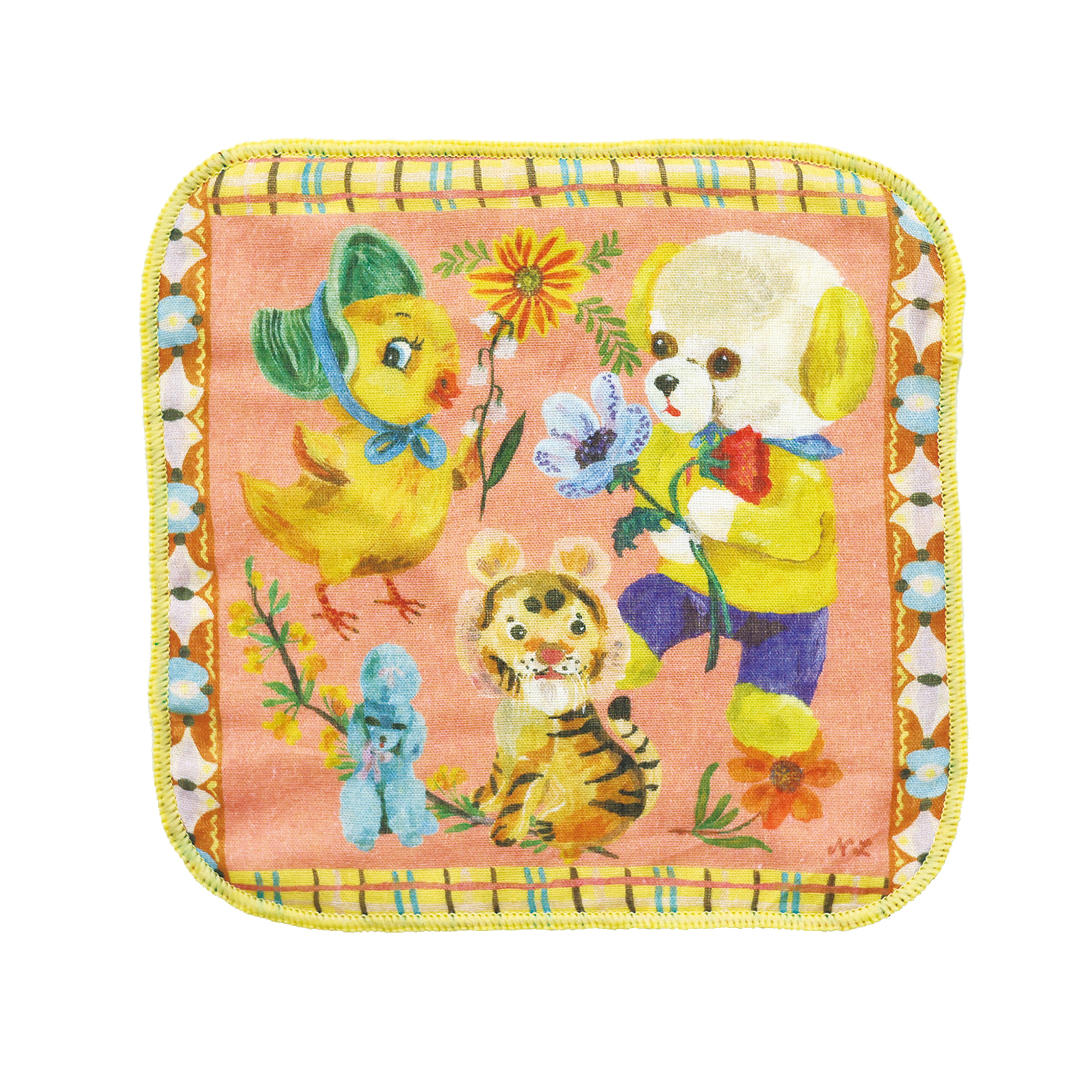 Nathalie Lete ナタリーレテ　Gauze Hand Towel Chick/511012