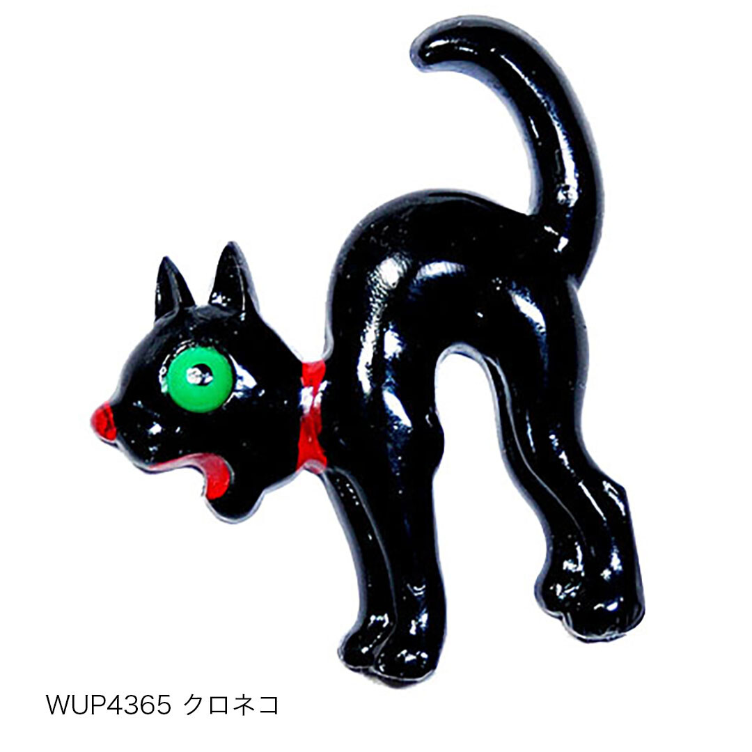WALTER&PREDIGER ドイツ製ピンブローチ 黒猫/4365