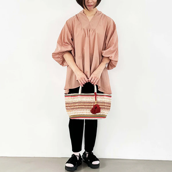 Finissage エスニカンバッグS TWEEDPINK03/10858