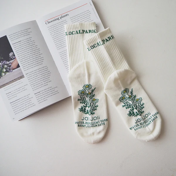 JOli JOli レイニーサニーデイ撥水ソックスLOGO MARGUERITE03/15069 【日本製】