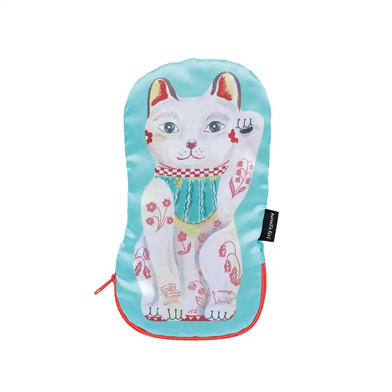 Nathalie Lete Satin pouch Lucky cat/511061