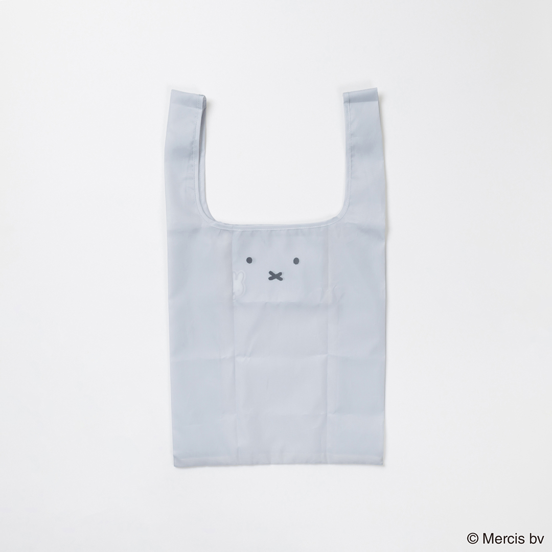 miffy ミッフィー MIFFY BASIC FACE ショッピングバッグS グレー/MIFF-195C
