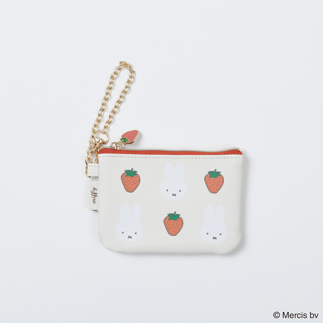 miffy ミッフィー MIFFY RED FRUITカード&コインケース アイボリー/MIFF-173D
