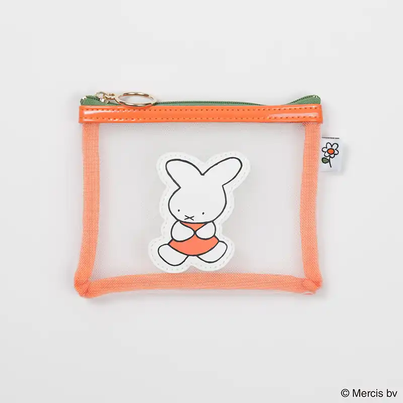 miffy ミッフィー MIFFY 70th NIJNTJE メッシュミニフラットポーチ ブルーナレッド/MIFF-184A