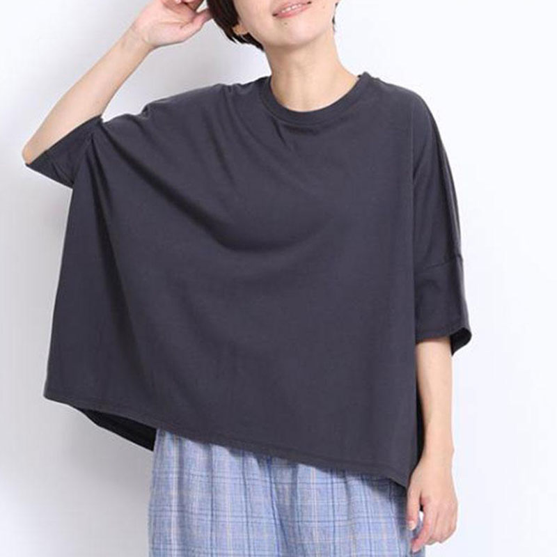 NOUVELLES DU PARADIS トロワ天竺ワイドTシャツ/SUMIKURO98 【日本製】