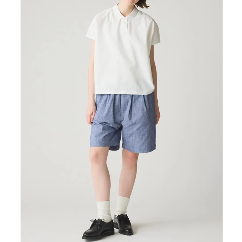 MidiUmi  シャンブレーショートパンツ BL31 【日本製】　