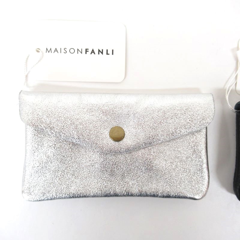 MAISON FANLI イタリア製レザーポーチ(PORTE MANNAIE GRAND)/SV