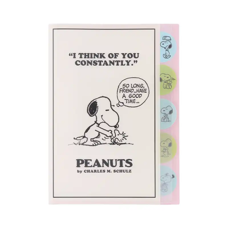 PEANUTS SNOOPY スヌーピー ダイカットクリアファイル アイボリー /S2173387