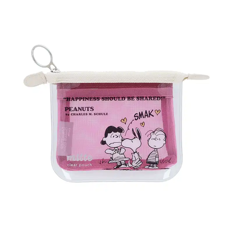 PEANUTS SNOOPY スヌーピー クリアポーチミニ フラットmitte PK/S2335565
