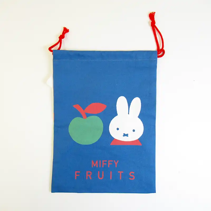 miffy ミッフィー 巾着 ディック・ブルーナ MIFFY FRUITS りんご /MF3158