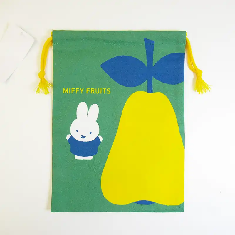 miffy ミッフィー 巾着 ディック・ブルーナ MIFFY FRUITS 洋梨 /MF3159