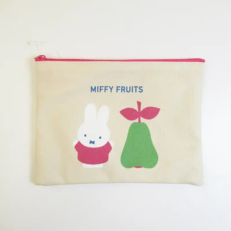 miffy ミッフィー フラットポーチ ディック・ブルーナ MIFFY FRUITS 洋梨 /MF3162