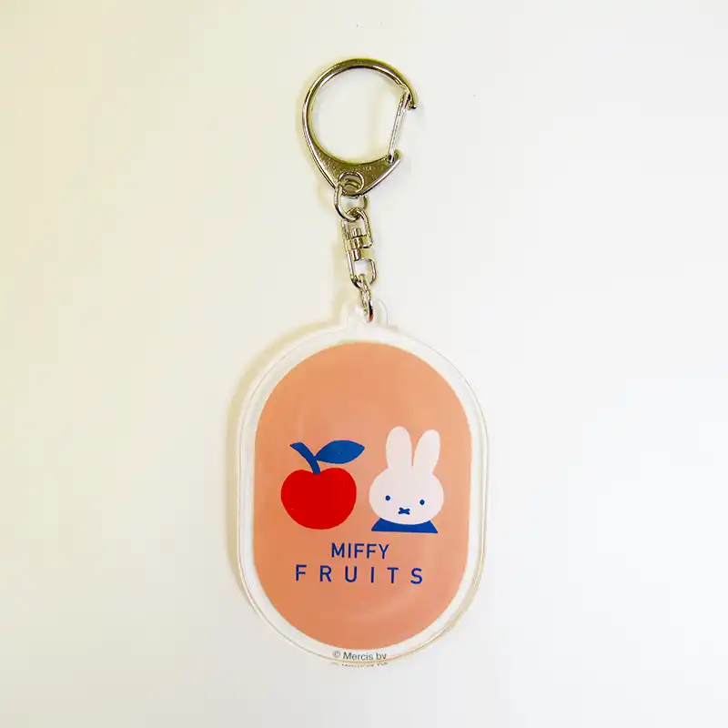 miffy ミッフィー アクリルキーホルダー ディック・ブルーナ MIFFY FRUITS りんご /MF3164