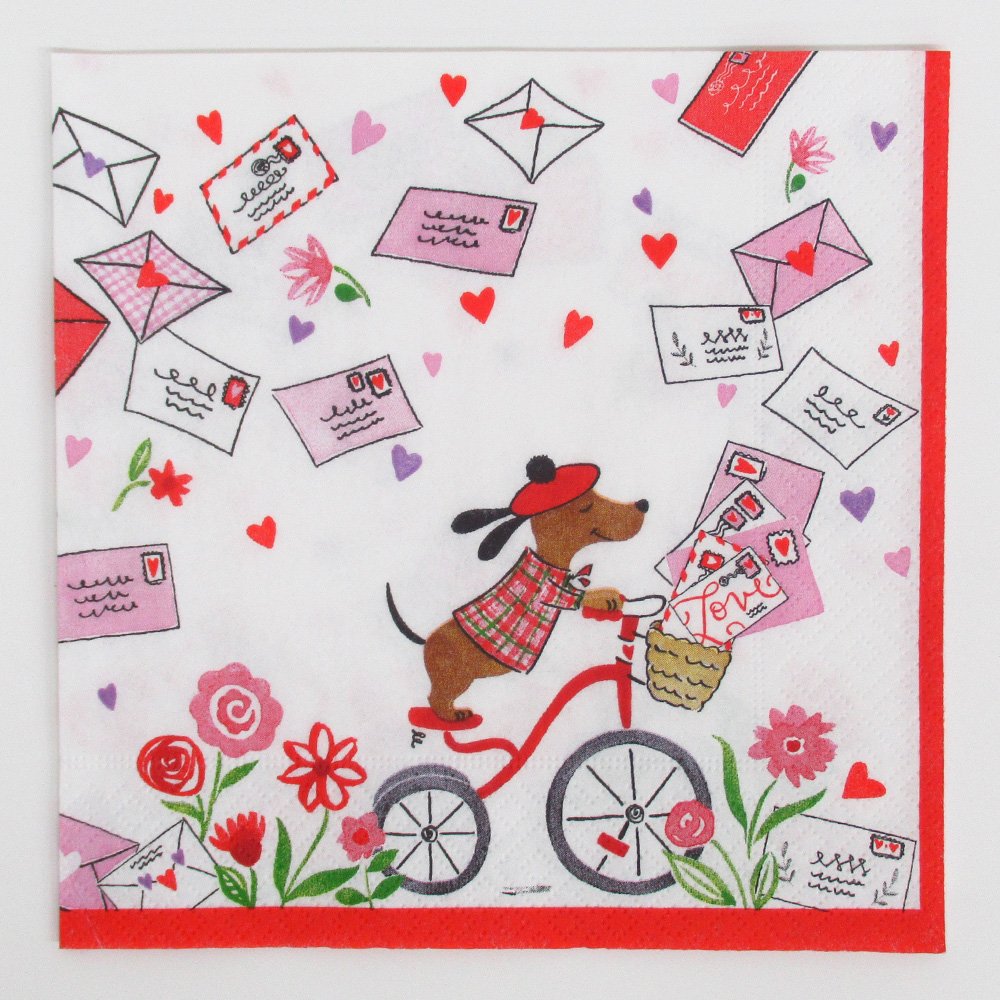 Caspari ペーパーナプキンL Love Notes/18520L10