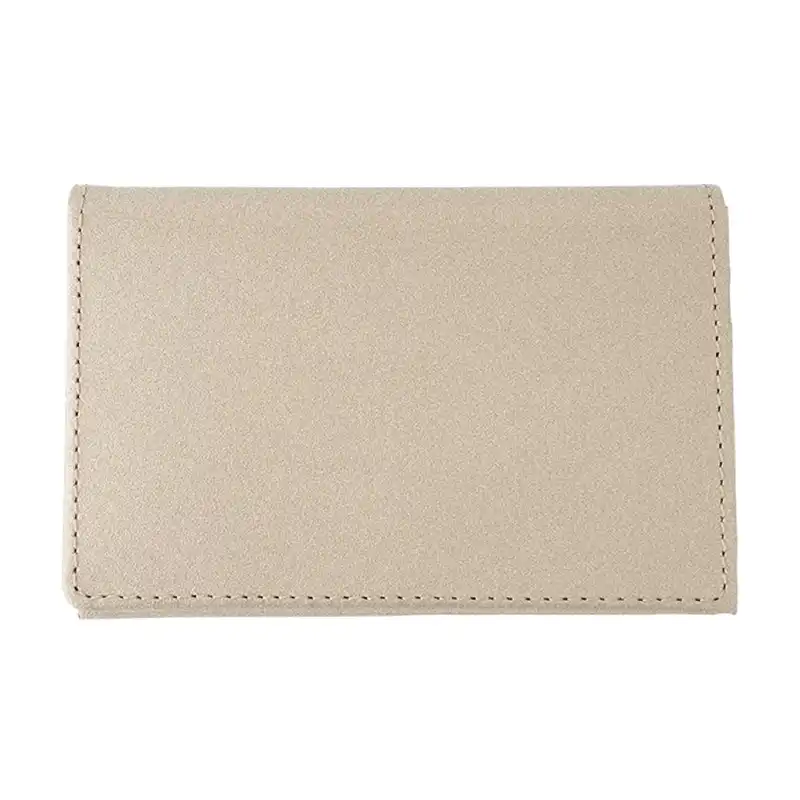 SLIP-ON レザー ノワール名刺入れ/GLD