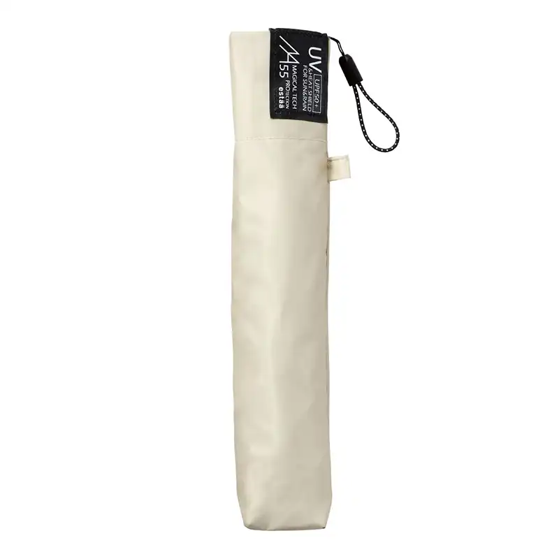 estaa MAGICAL TECH PROTECTION 超軽量折りたたみ日傘 プレーン55cm ベージュ/31-230-30226-45
