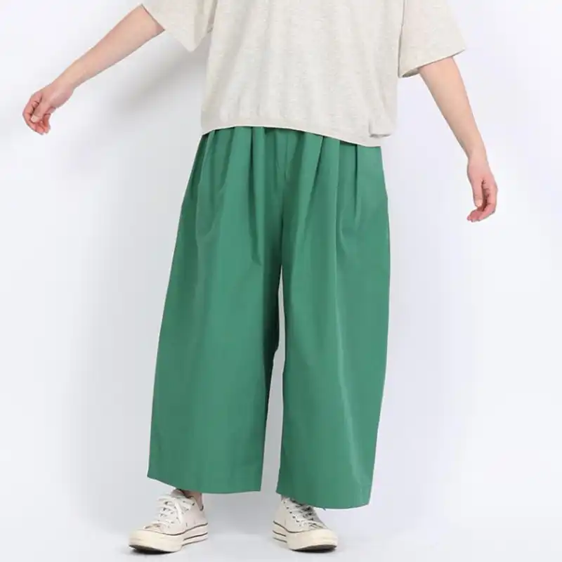 NOUVELLES DU PARADIS カラーボトムランタンワイドパンツ/GR35