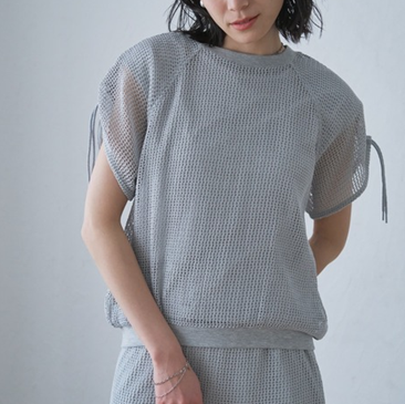 【SALE】 Audrey and John Wad メッシュトップス＆Tシャツセット MGY150