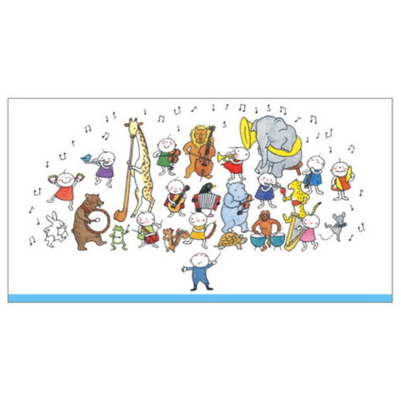 クリアフォルダー スリム Quu 動物の音楽隊 /CF-091