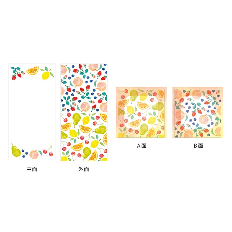 JOYEUX ミニレターセット fruits/LTS-111