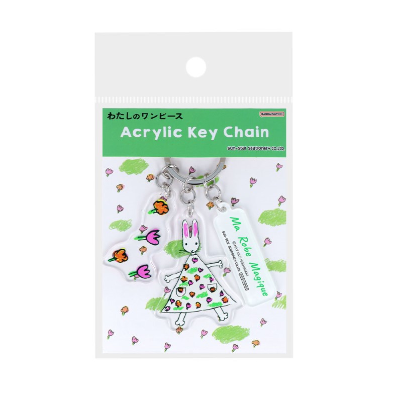 わたしのワンピース 3連アクリルキーホルダー 花/S8350078